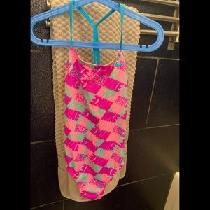 Girls youth size 7 on piece bathing suit